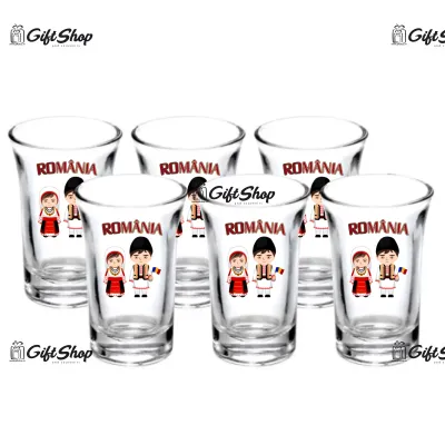 Copii port popular romania, set 6 pahare shout, model 47bs